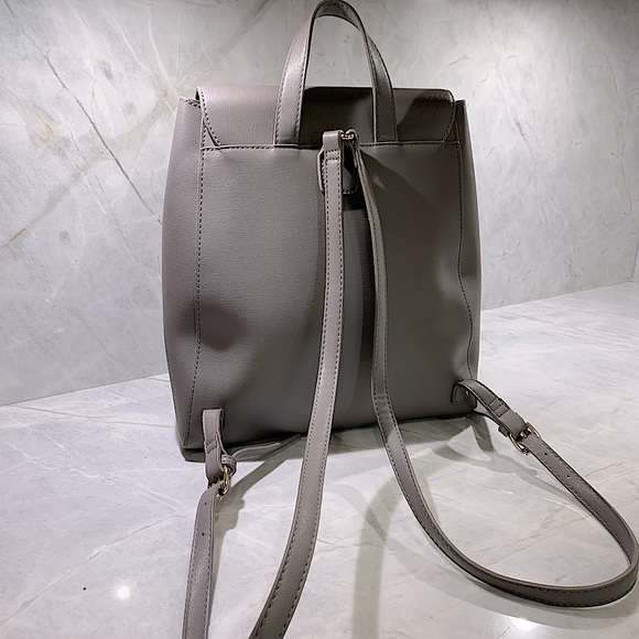 Madison West backpack/purse in grey/mauve vegan leather - Picture 7 of 7